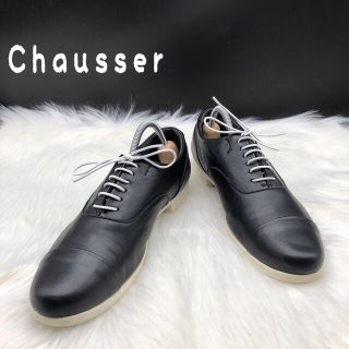 ショセ(chausser)のchausser ショセ 23.5 ビジネスシューズ 革靴 37 ブラック(ローファー/革靴)