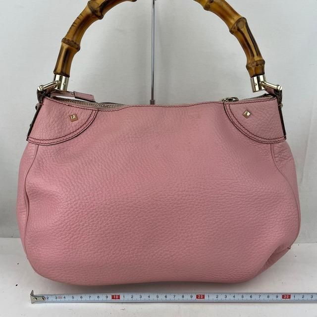 GUCCI バンブー ハンドバッグ レザー ピンク 137383 レディース セール