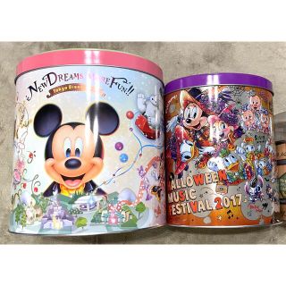 ディズニー(Disney)の新品！ディズニーランド！ディズニーシー！缶2つセット(小物入れ)