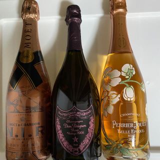 ドンペリニヨン(Dom Pérignon)のドンペリロゼ・ベルエポックロゼ・モエNIR3本セット(シャンパン/スパークリングワイン)