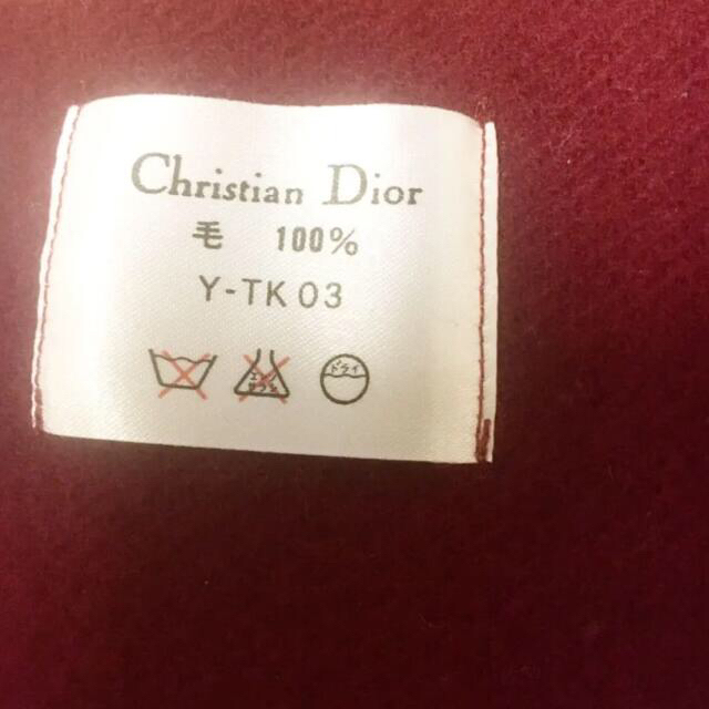 Christian Dior(クリスチャンディオール)のChristianDior Y-TK 03  マフラー　　ウール100㌫ レディースのファッション小物(マフラー/ショール)の商品写真