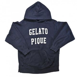 ジェラートピケ(gelato pique)のジェラートピケ オム GELATO PIQUE HOMME パーカー  紺  L(パーカー)