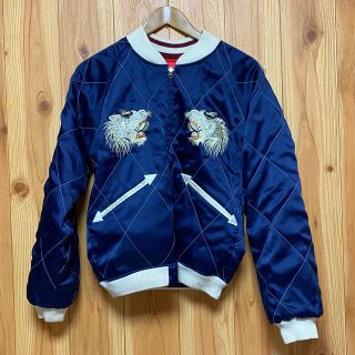 ヴィンテージ 虎 タイガー 竜 七福神刺繍 ykk回転 リバーシブル