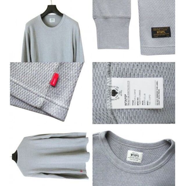 WTAPS ダブルタップス ワッフルサーマルTシャツ WAFFLE / L