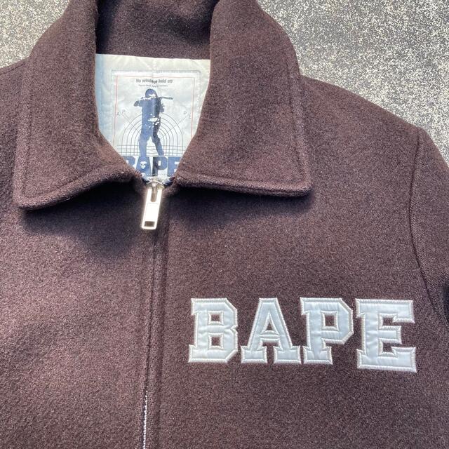 A BATHING APE(アベイシングエイプ)のA BATHING APE Melton Coat メンズのジャケット/アウター(スタジャン)の商品写真