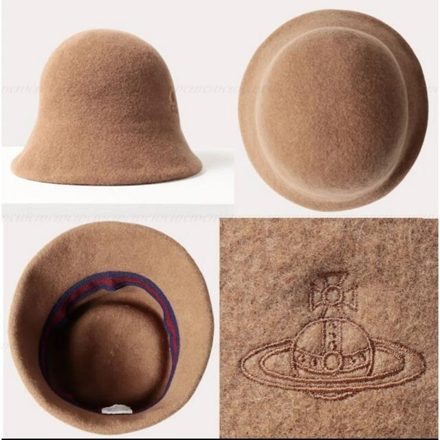 世界的に Vivienne Westwood ORB刺繍 バスククロッシェ - ハット - www ...