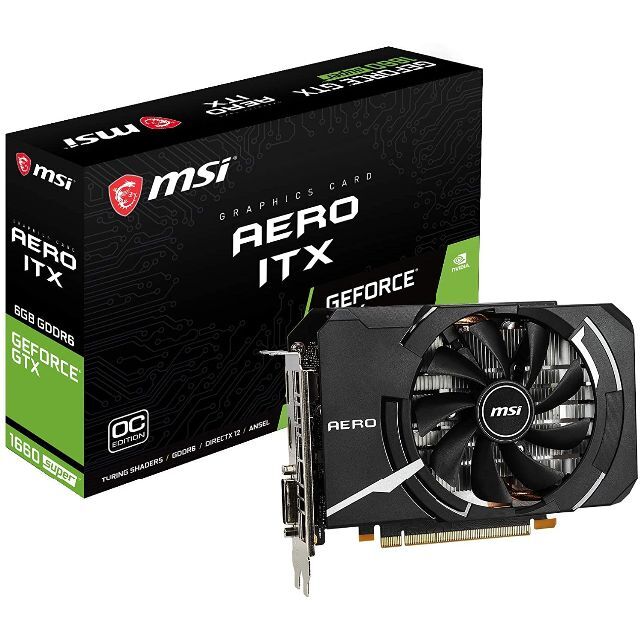 【新品】GTX 1660 SUPER AERO ITX MSIPCパーツ