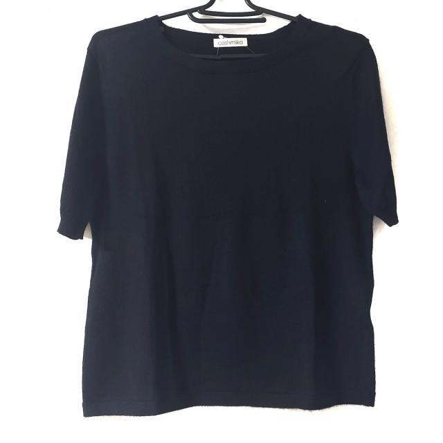 カシミカ 半袖セーター サイズ 美品 - 黒 towinglouisvilleky.com