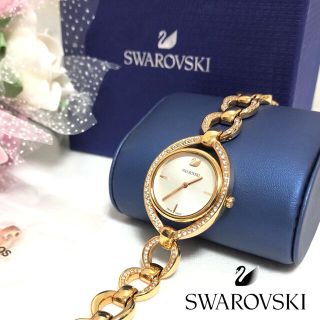 スワロフスキー(SWAROVSKI)の[美品✨]SWAROVSKI スワロフスキー ステラ ローズゴールドウォッチ(腕時計)