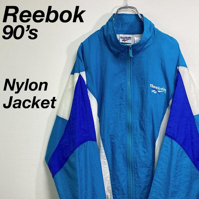 Reebok - 希少 古着 90s リーボック ナイロンジャケット マルチカラー