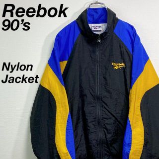 90s 　Reebok リーボック　マルチカラー　ナイロンジャケット