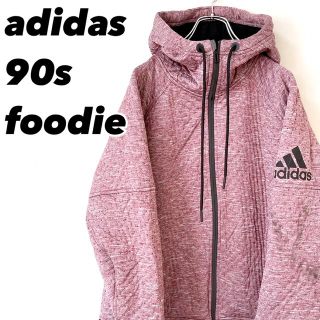 アディダス(adidas)の90s アディダス メンズ ジップアップ パーカー パープル XL 古着(パーカー)