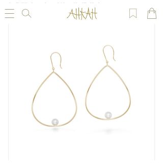 アーカー(AHKAH)のレメディーフープパール ピアス(ピアス)