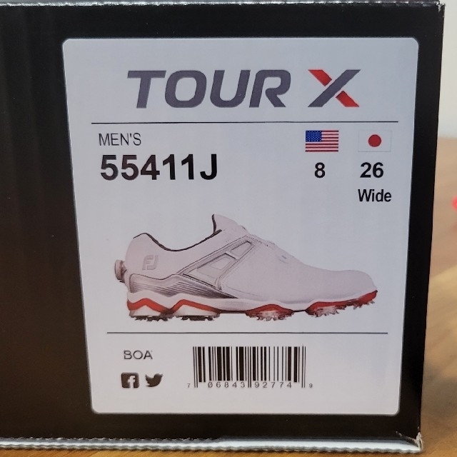 FootJoy(フットジョイ)の(値下げ中)フットジョイ　TOUR X スポーツ/アウトドアのゴルフ(シューズ)の商品写真