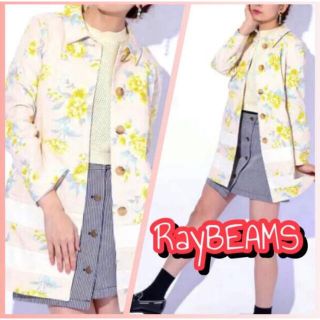 レイビームス(Ray BEAMS)の定価20000円☆新品☆レイビームス☆花柄ジャケットコート(トレンチコート)