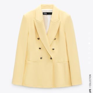 ザラ(ZARA)のダブルブレスト　ブレザー(テーラードジャケット)