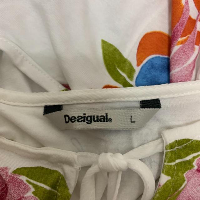 DESIGUAL(デシグアル)のデシグアル ノースリーブカットソー L美品  レディースのトップス(カットソー(半袖/袖なし))の商品写真