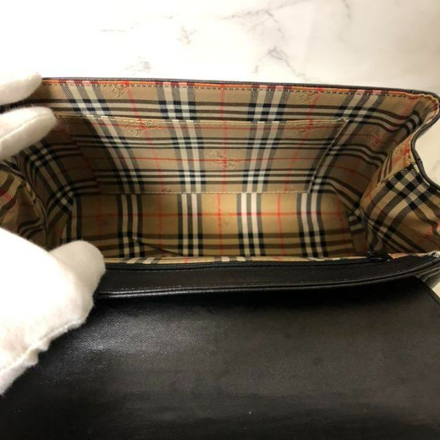 【美品】BURBERRYS ハンドバッグ ノバチェック シャドーホース レザー 【美品】BURBERRYS ハンドバッグ ノバチェック シャドーホース レザー