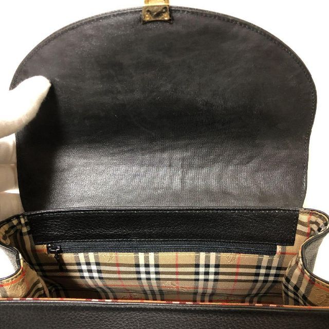 【美品】BURBERRYS ハンドバッグ ノバチェック シャドーホース レザー 【美品】BURBERRYS ハンドバッグ ノバチェック シャドーホース レザー