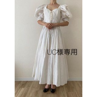 ガニーサックス(GUNNE SAX)の★美品★Gunne Sax ガニーサックス コットンドレス 70's (ロングワンピース/マキシワンピース)