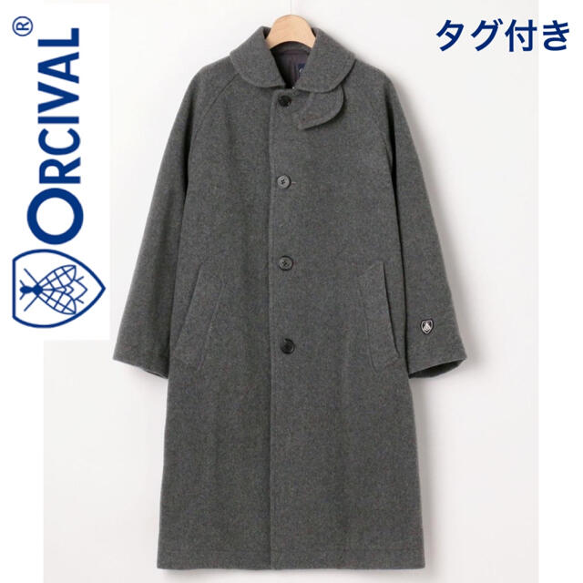 美品★ORCIVAL★ライトモッサ ラグランコート