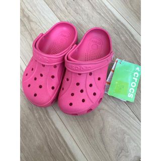 クロックス(crocs)のクロックス　ピンク　19.5㎝(サンダル)