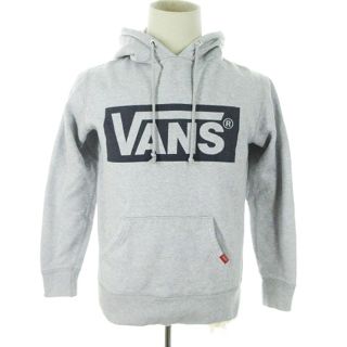 ヴァンズ(VANS)のバンズ パーカー フーディ 長袖 プリント 裏起毛 M グレー(パーカー)