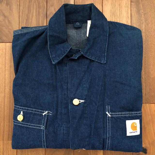 carhartt(カーハート)のCarhartt カーハート デニムカバーオール デニムジャケット 古着 美品 メンズのジャケット/アウター(Gジャン/デニムジャケット)の商品写真