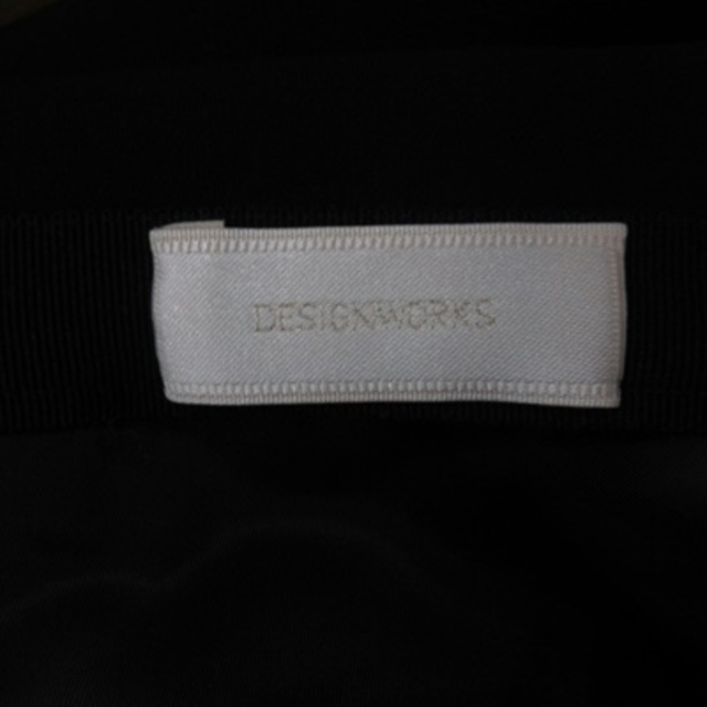 DESIGNWORKS(デザインワークス)のデザインワークス フレアスカート ひざ丈 ギャザー 36 黒 ブラック /YI レディースのスカート(ひざ丈スカート)の商品写真