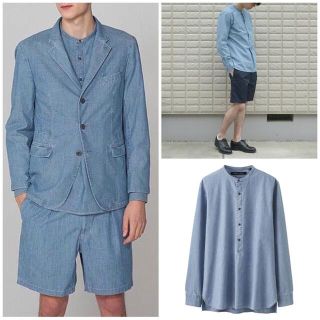 ユニクロ(UNIQLO)の【セットアップ★最終値下げ】UNIQLOU ルメール シャンブレーシャツ(シャツ)