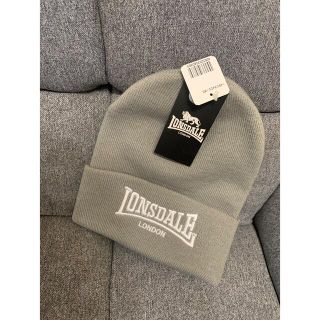 ロンズデール(LONSDALE)のイギリス 人気ブランド ロンズデール ニット帽 LONSDALE グレー(ニット帽/ビーニー)