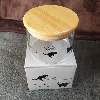 カルディ(KALDI)のカルディ 猫の日2021 ガラスキャニスター(容器)
