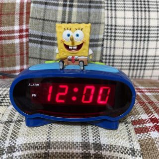 スポンジボブ デジタル 置き時計 時計 アメキャラ アメトイ 雑貨 スポンジボブ デジタル 置き時計 時計 アメキャラ アメトイ 雑貨