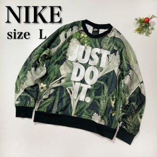 ナイキ(NIKE)の【希少デザイン】NIKE☆ナイキ ビッグ刺繍入りスウェット(スウェット)