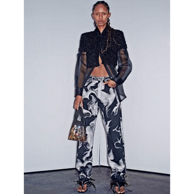 Alexander Wang(アレキサンダーワン)のalexanderwang 20aw smoke print pants メンズのパンツ(デニム/ジーンズ)の商品写真