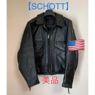 ショット(schott)の【SCHOTT】ショット 680 ライダースジャケット 本革黒38 M/L 美品(レザージャケット)