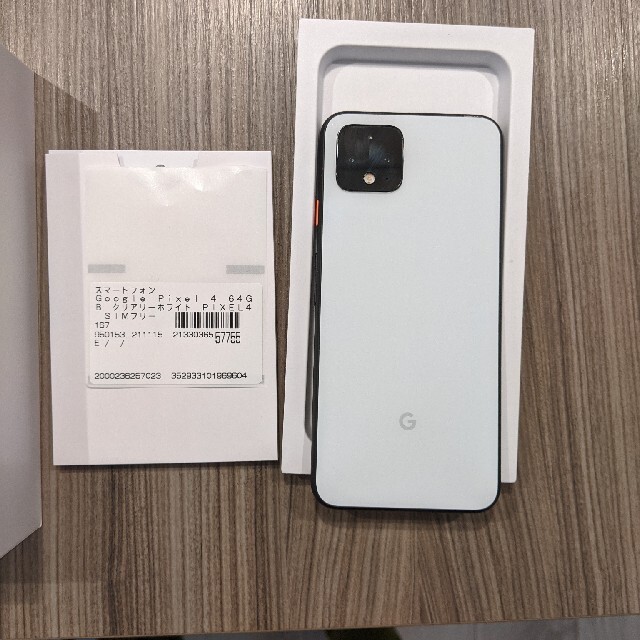 google pixel 4 64GB クリアホワイト　SIMフリー 1