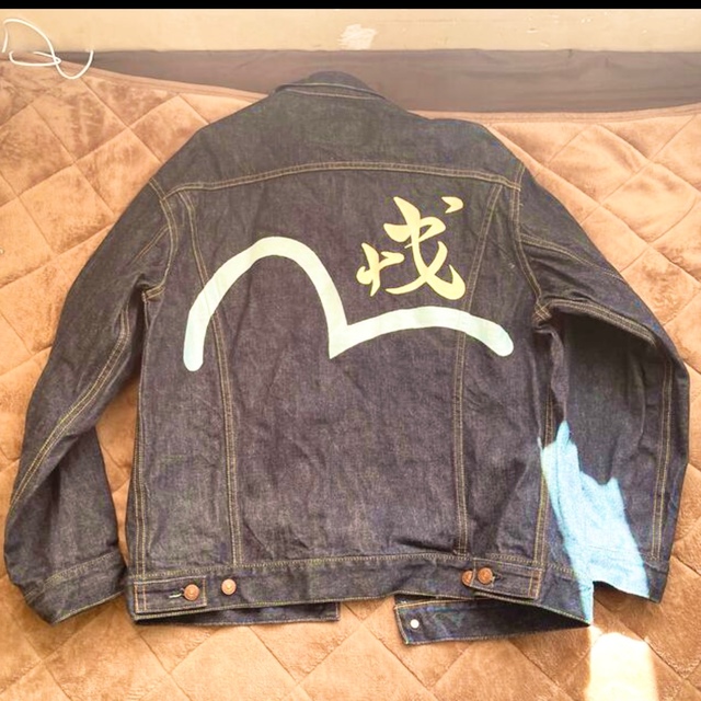 大人も着やすいシンプルファッション コットンA1ジャケット evisu 優れた価格 EVISU 革ジャン ホースレザー フライトジャケット A-1 レザージャケット