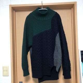 クリスマスツリー特価! kolor クレイジーパターンニット 18aw まゆ