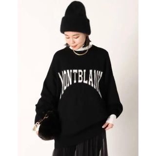 新品 21AW AP STUDIO ロゴジャガードニット