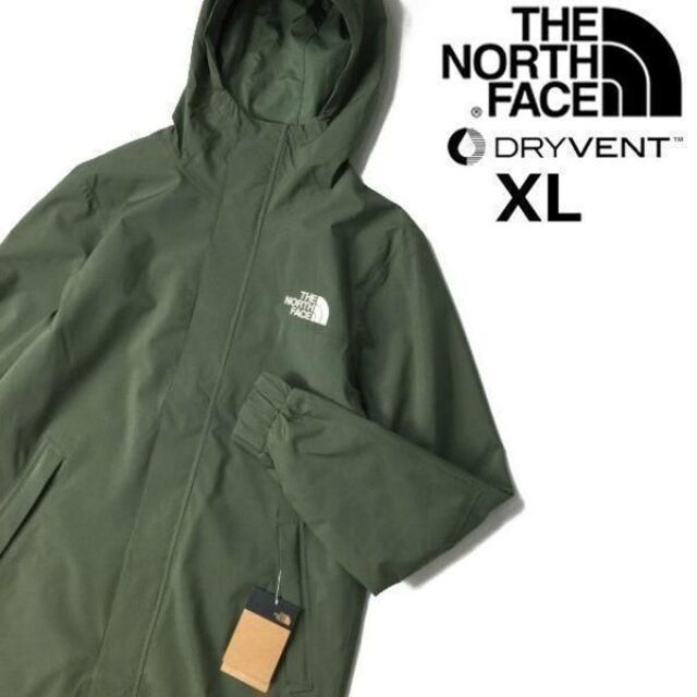 THE NORTH FACE(ザノースフェイス)のノースフェイス トレンチコート US限定 アウトドア(XL)緑 180915 メンズのジャケット/アウター(ナイロンジャケット)の商品写真