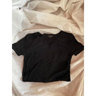 トップショップ(TOPSHOP)の【TOPSHOP】クロップド丈カットソー(Tシャツ(半袖/袖なし))