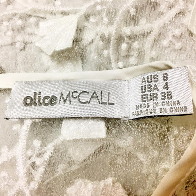 alice McCALL(アリスマッコール)の美品！Alice McCALL シースルーレースブラウス レディースのトップス(シャツ/ブラウス(半袖/袖なし))の商品写真