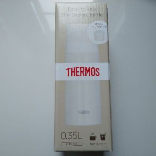 サーモス(THERMOS)のTHERMOS★　ステンレスボトル 350ml 　＊花柄パールホワイト＊(弁当用品)