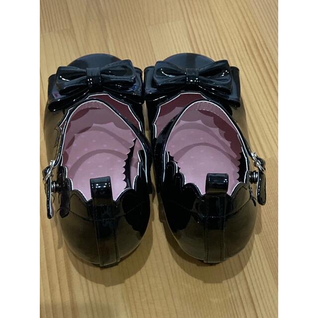 anyFAM(エニィファム)の卒園　入園　anyfam フォーマル　靴　シューズ　19センチ　女の子　ブラック キッズ/ベビー/マタニティのキッズ靴/シューズ(15cm~)(フォーマルシューズ)の商品写真