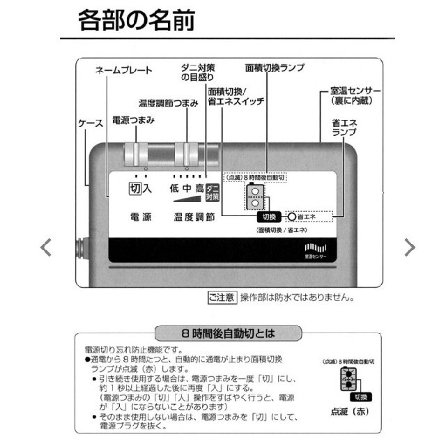 パナソニック 電気カーペット 2畳 dc-2nkm インテリア/住まい/日用品のラグ/カーペット/マット(ホットカーペット)の商品写真