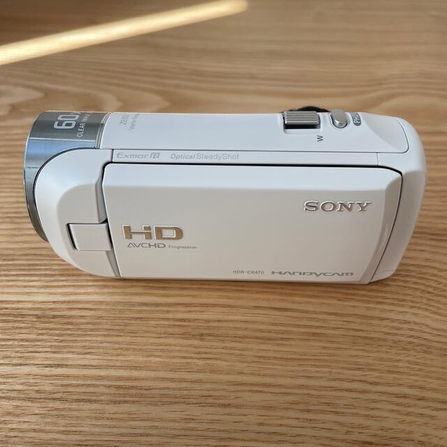 使用回数1回】SONY HDR-CX470 ホワイト-