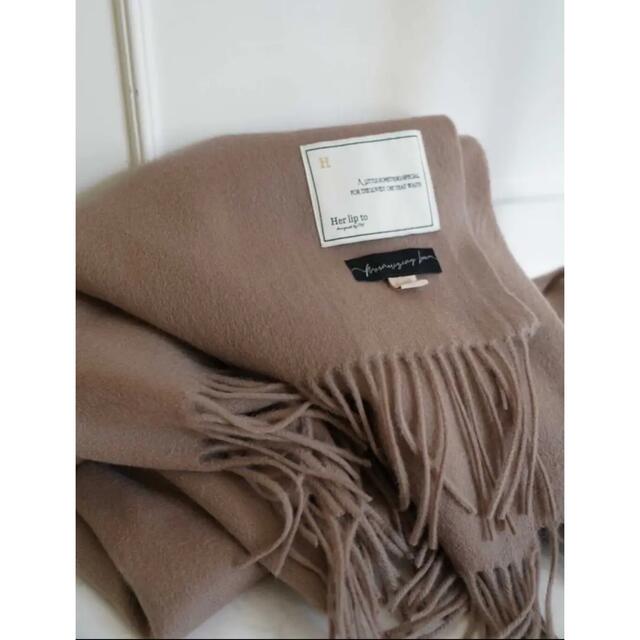 Her lip to Cashmere-Blend Fringe Scarf 2