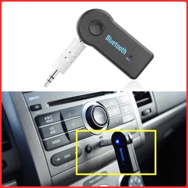 Bluetooth レシーバー  カーオーディオ AUX イヤホン 無線化 スマホ/家電/カメラのスマホアクセサリー(その他)の商品写真