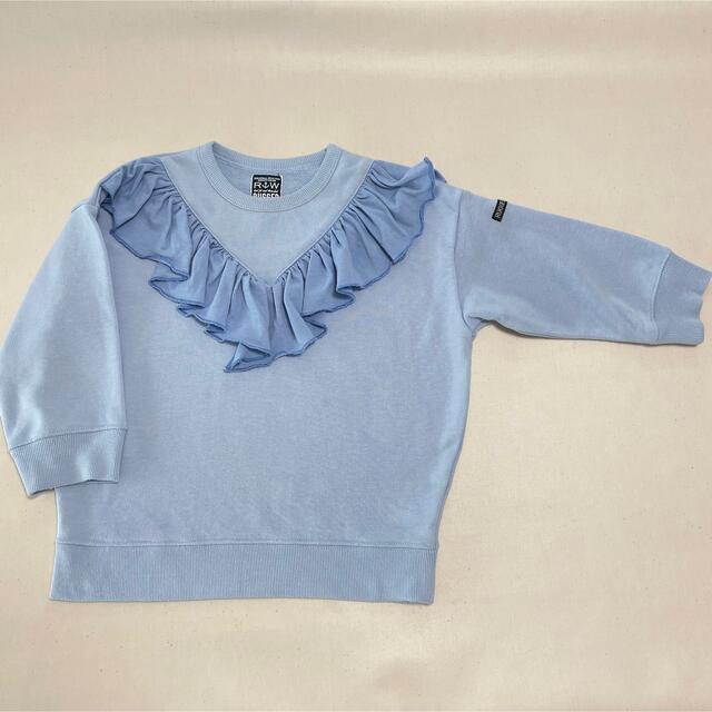 RUGGEDWORKS(ラゲッドワークス)のフリル付きトレーナー　120 キッズ/ベビー/マタニティのキッズ服女の子用(90cm~)(Tシャツ/カットソー)の商品写真